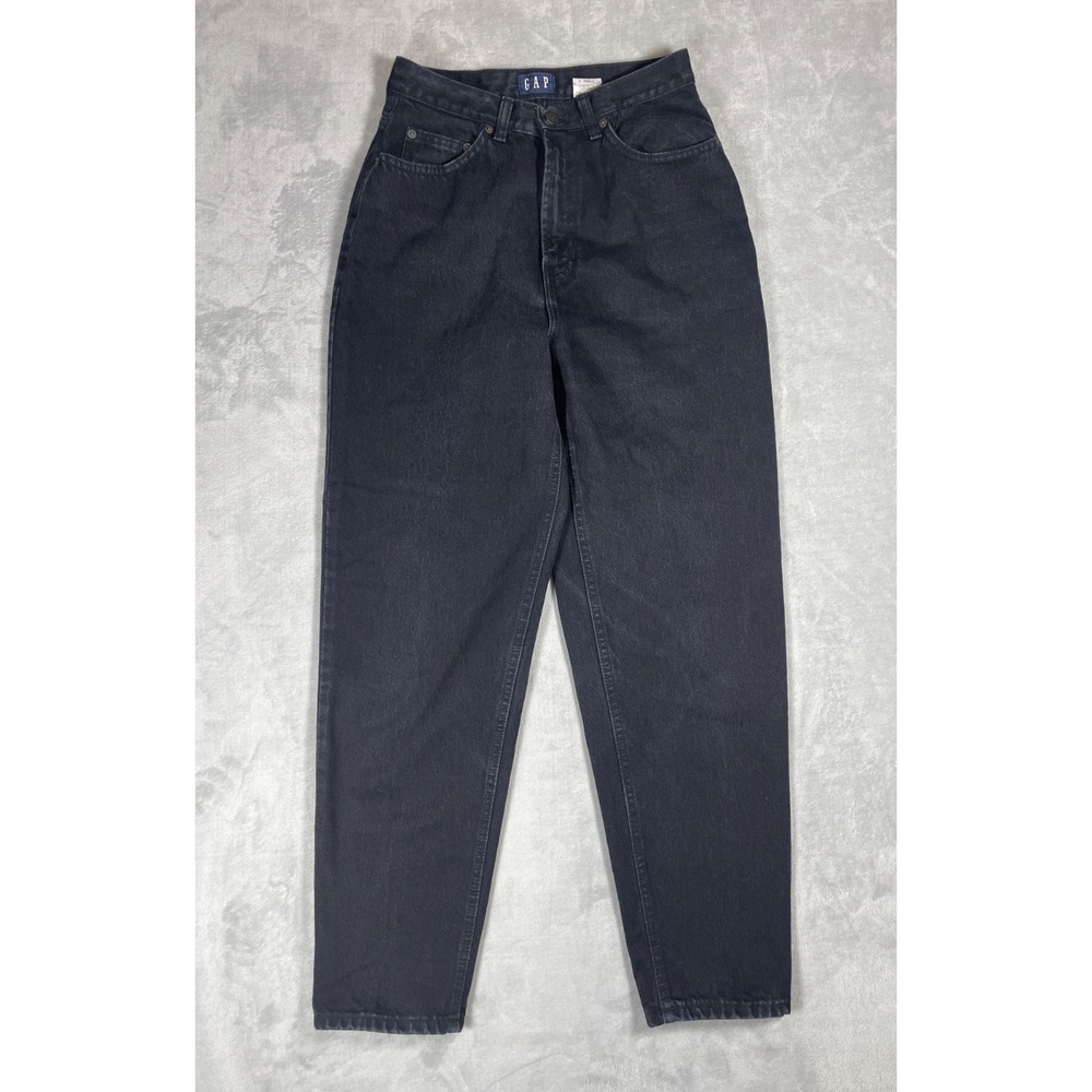 Vintage GAP Reverse Fit Ankle Jeans Womens 8 Dark Wash USA Made High Rise Mom